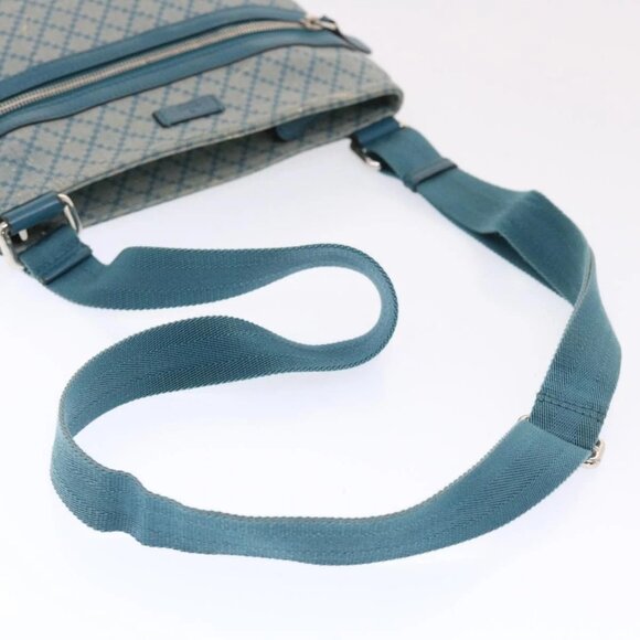 GUCCI Diamante Shoulder Bag PVC Leather Light Blue 295257 Auth bs7152 - Picture 8 of 16